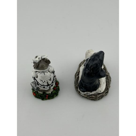 Wee Forest Folk Ghost of Xmas Future and Marley's Ghost Mice Figurines 1987 AP - Picture 6 of 10